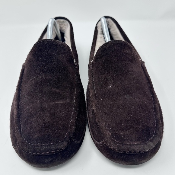 Men\'s UGG Brown Suede Loafers size 10 main image 6